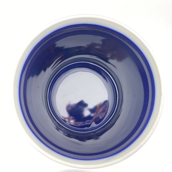 Vintage Limoges Cobalt Blue Gold Trim 9” Lidded Jar Courting Couple France - Picture 9 of 9